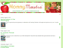 Tablet Screenshot of mommymaestra.com